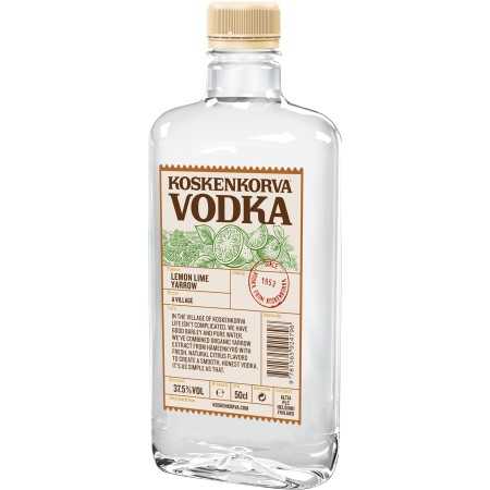 Koskenkorva Lemon Lime Yarrow Vodka 37.5% - 0.5L - Flavoured & unflavoured spirits