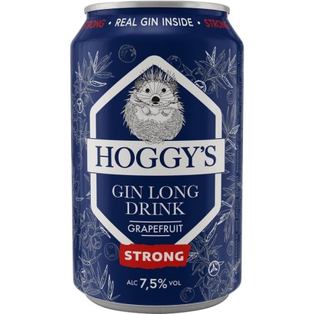 Hoggy's Gin Long Drink Strong 7.5% - 24Pack