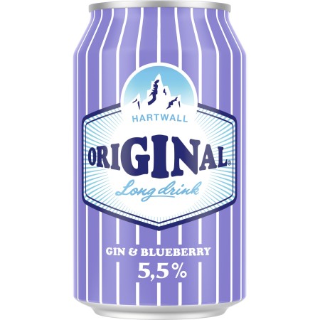 Hartwall Original Long Drink Gin & Blueberry- 24Pack